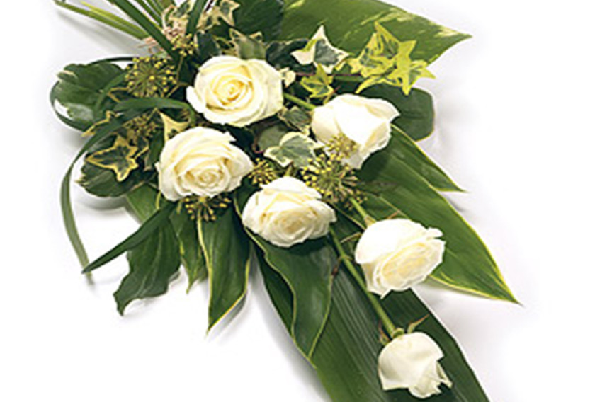 6 Rose Sheaf Peaches & Herbs Flower Delivery in the North West