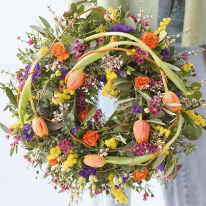 Vibrant Spring Wreath